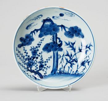 TALLRIK, porslin, Kina, Qingdynastins senare del.