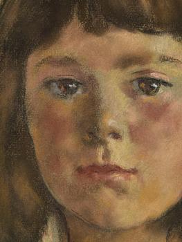 Lotte Laserstein, Girl with green blouse.