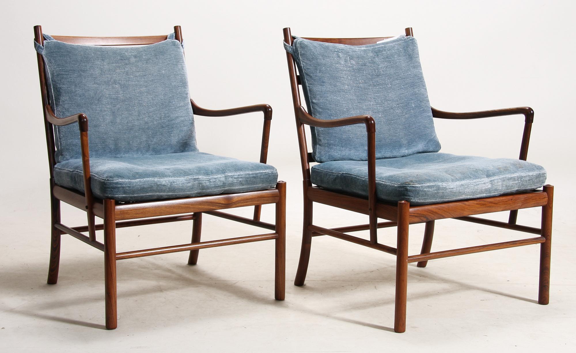 KARMSTOLAR, "Colonial chair", Ole Wancher, Danmark,