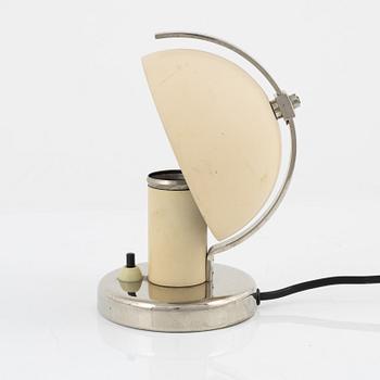 Erik Tidstrand, a chrome table light, Nordiska Kompaniet, 1930s.