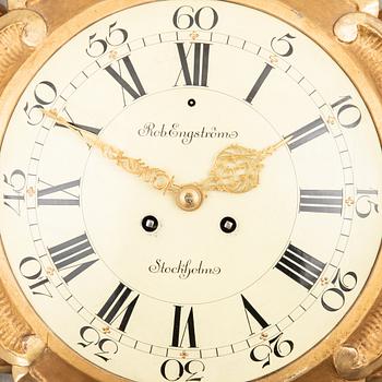 Wall clock in the Gustavian style, first half of the 20th century.