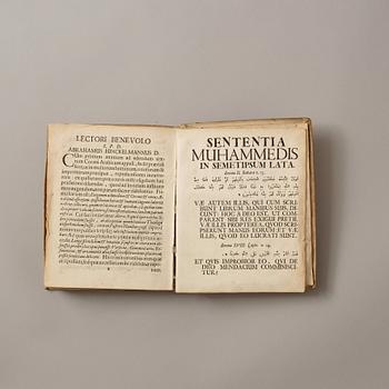 KORAN, ABRAHAM HINCKELMANN (1652-1695, RED). Al Coranus Sive Lex Islamatica Muhammedis, Hamburg 1694.
