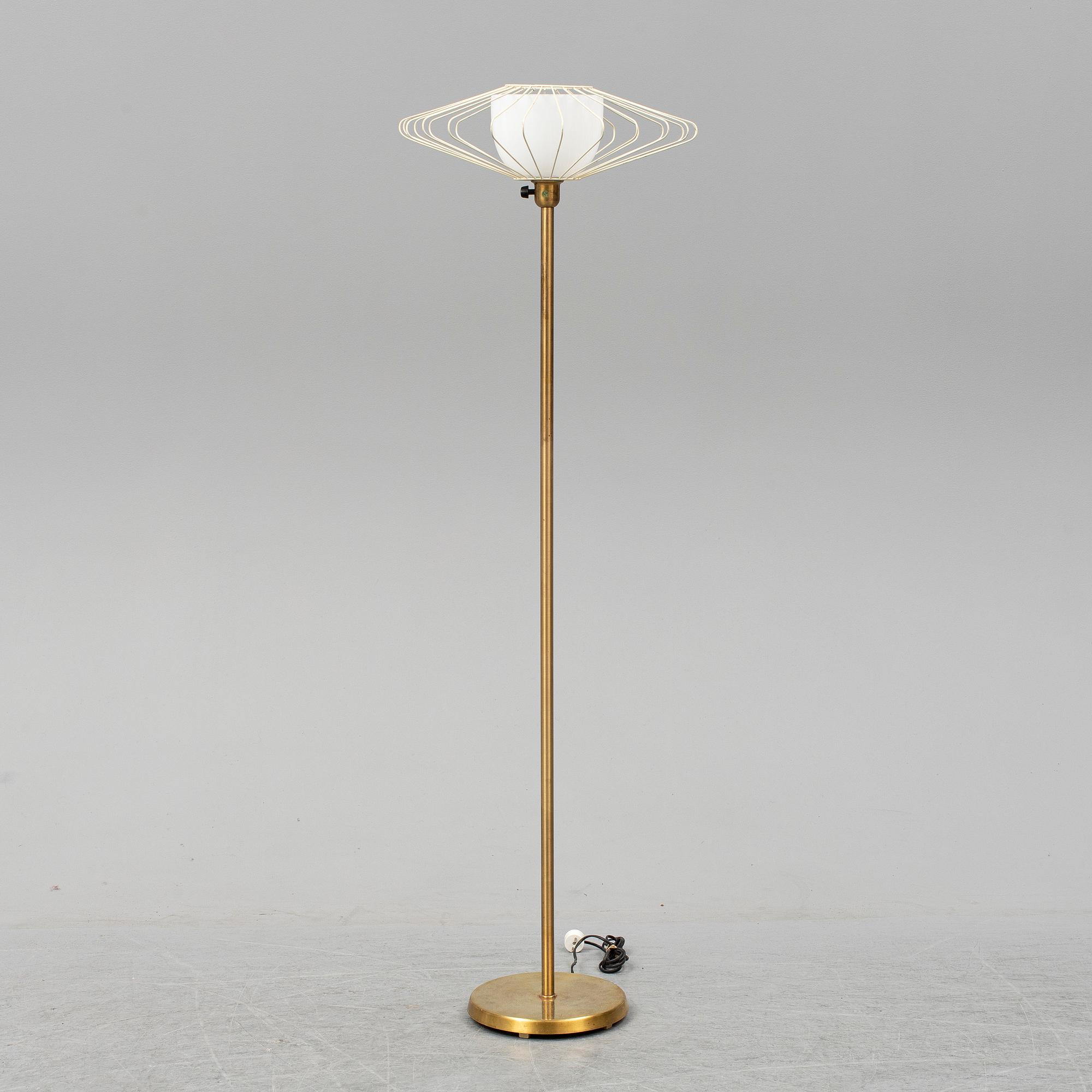 A brass floor light from ASEA Belysning, 1940's/50's.