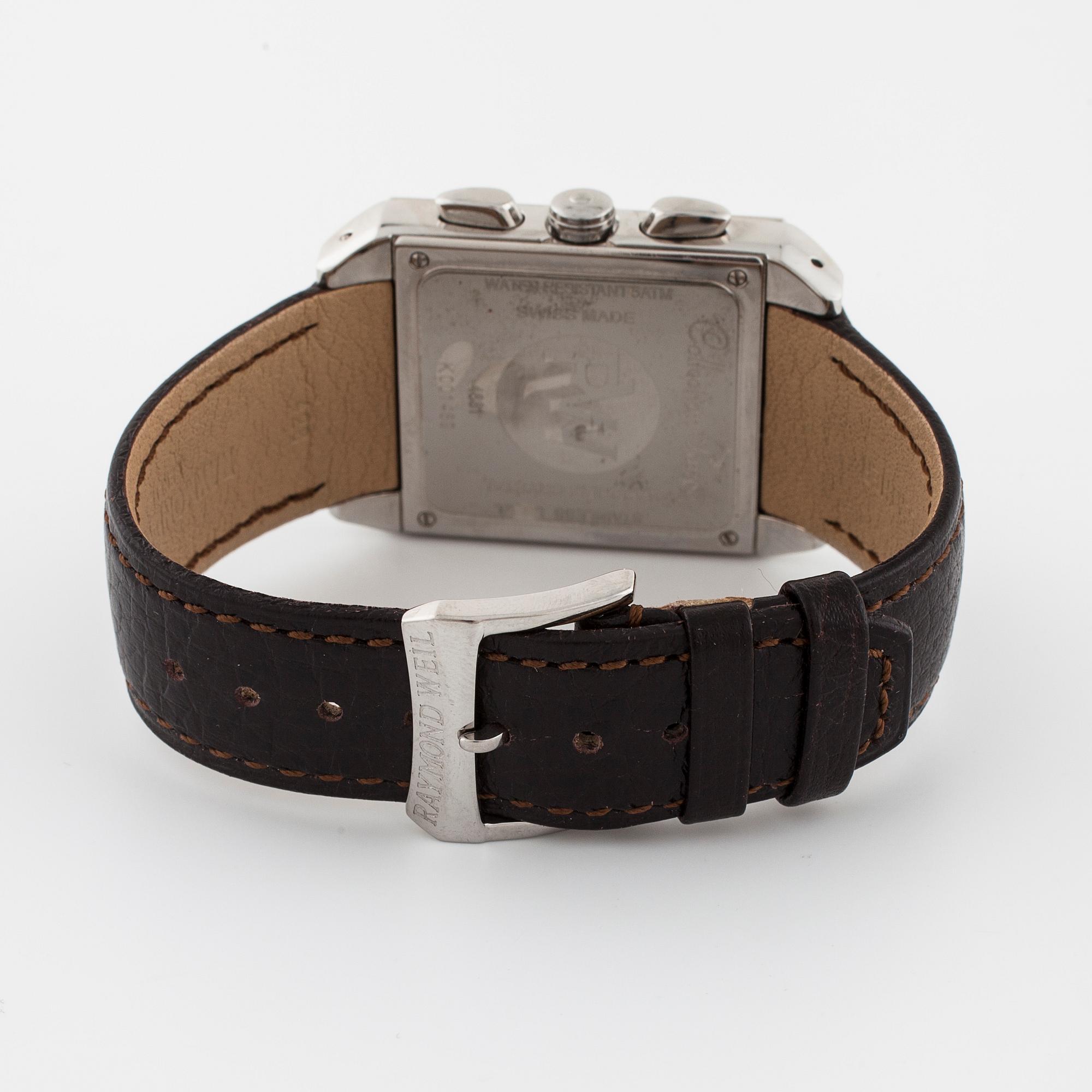 RAYMOND WEIL, Genève, Tango Sport, armbandsur, chronograph, 34 x 36 (47) mm.