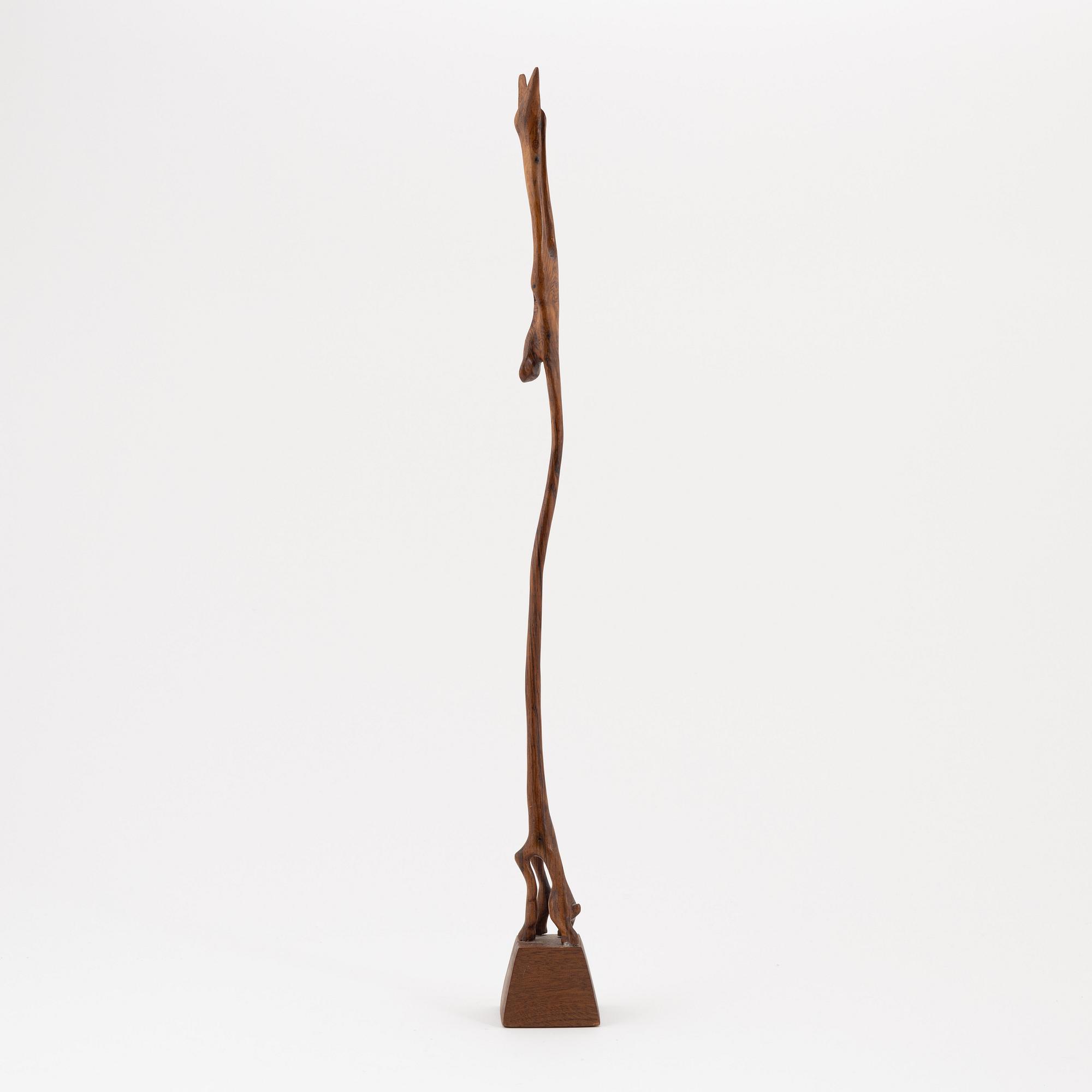 Knud Albert, a rosewood sculpture, signed, Denmark, mid 20th century.