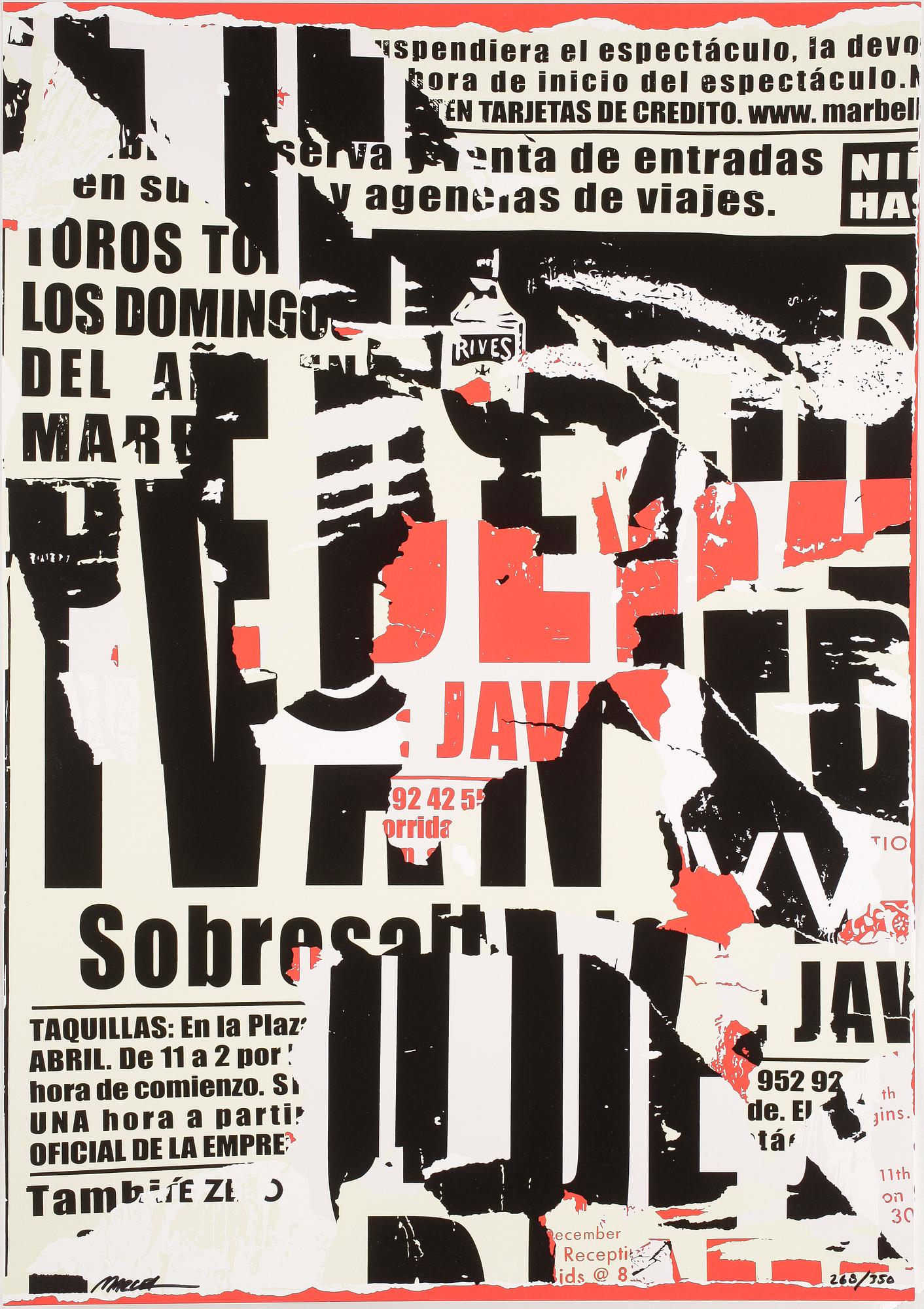MARCEL STRÜWER, färgserigrafier, 4st, signerade och numrerade 268/350 samt 270/350.