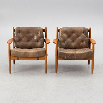 Ingemar Thillmark, armchairs, a pair, "Läckö", OPE Möbel. 1960s.