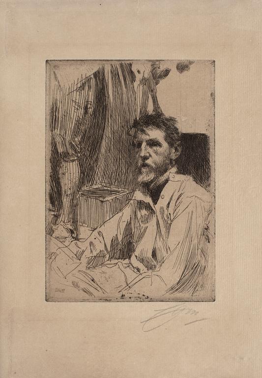 Anders Zorn, "Augustus Saint Gaudens I".