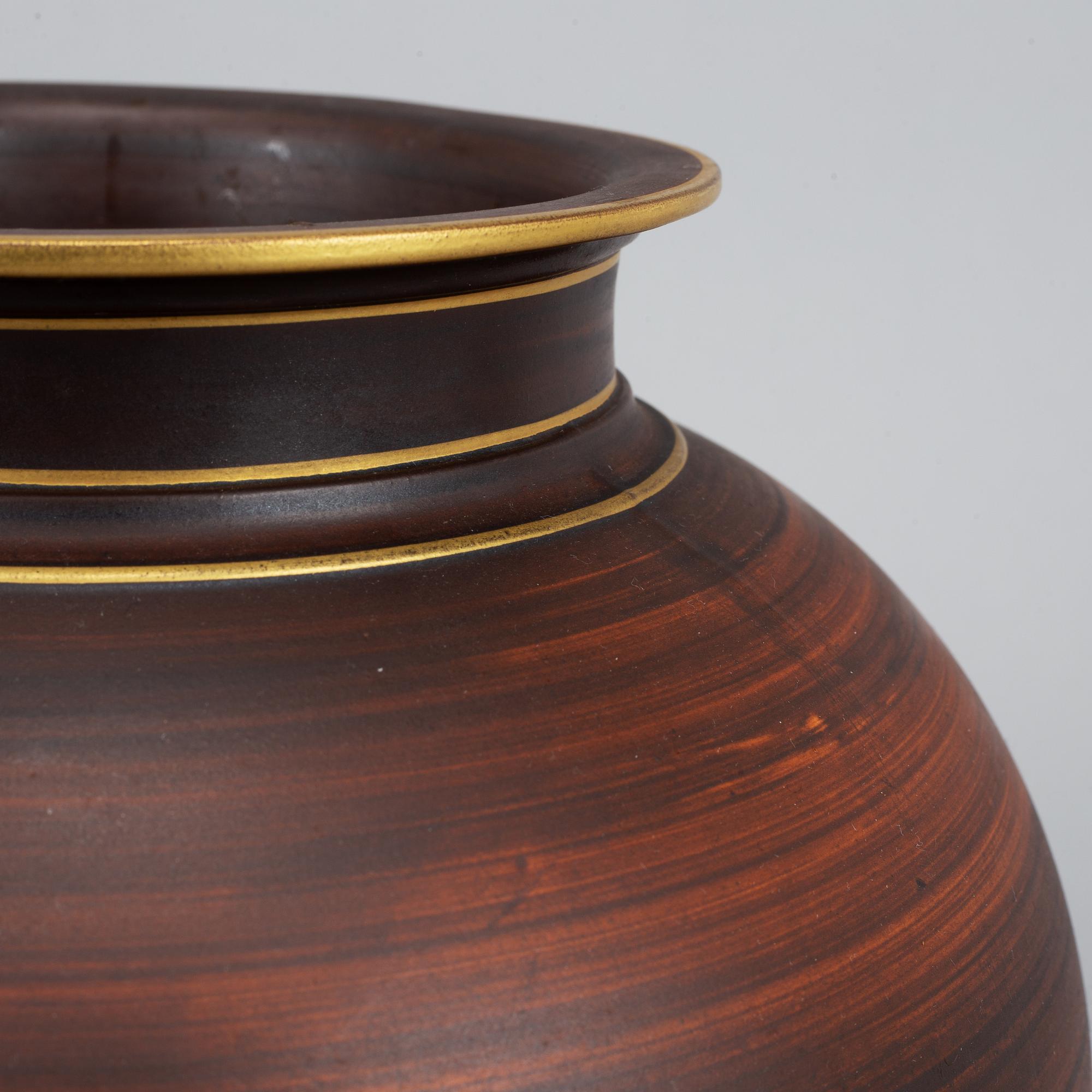 Gunnar Nylund, vas, stengods, "Flambé", Rörstrand, Lidköping 1930-tal.