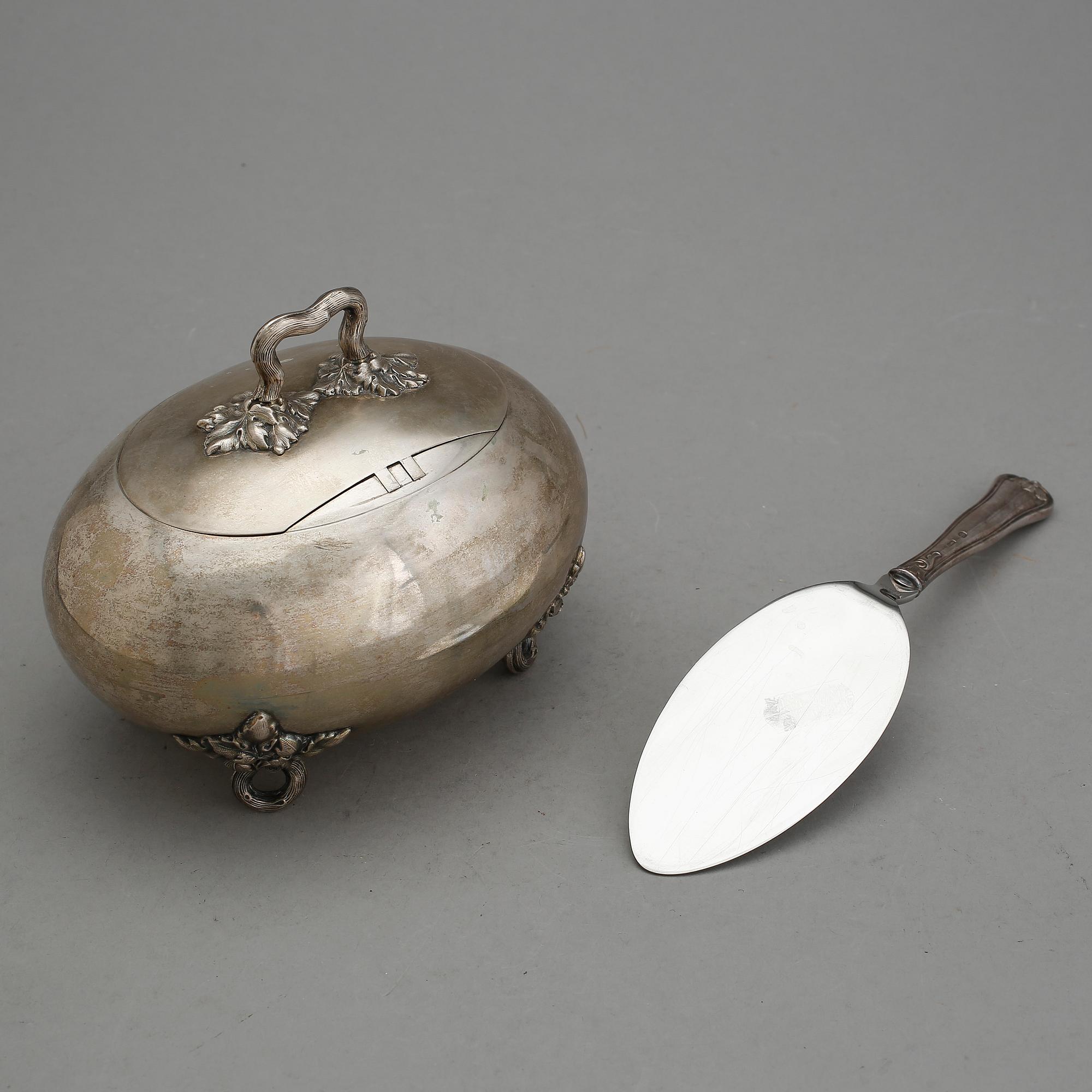 PARTI SILVER, 2 delar, bland annat Cohr, Danmark, 1900-tal.