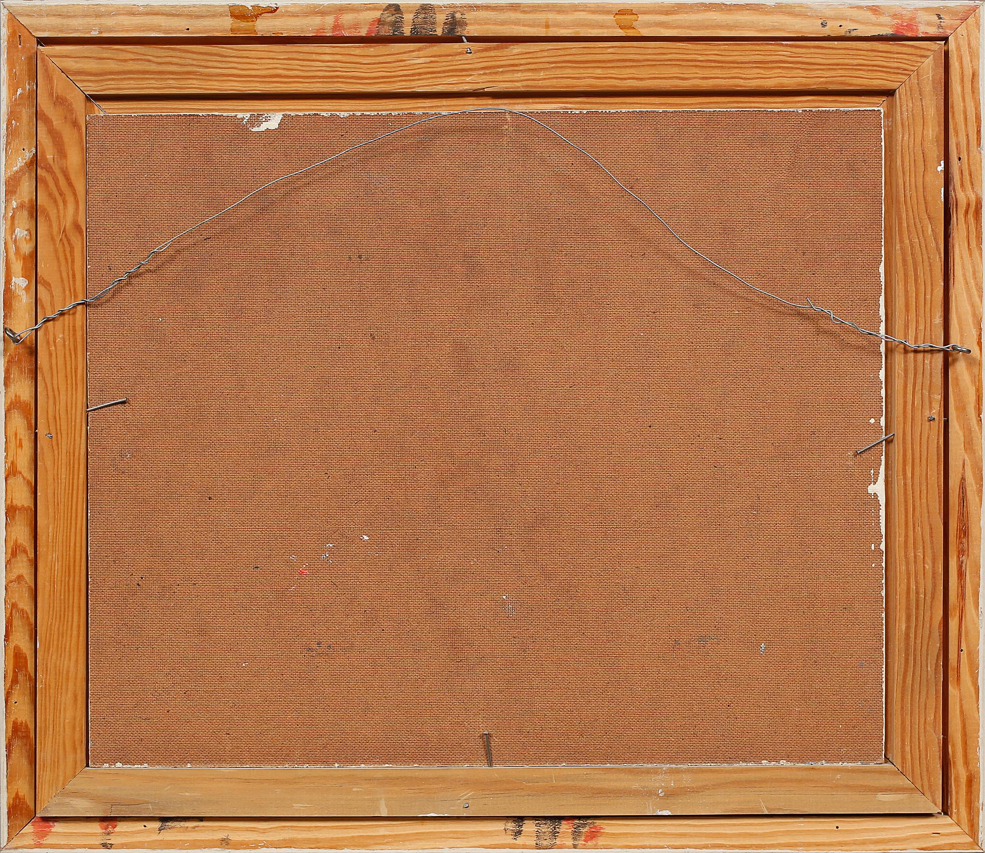 HUGO ÖFVERSTRÖM, olja på pannå, signerad.