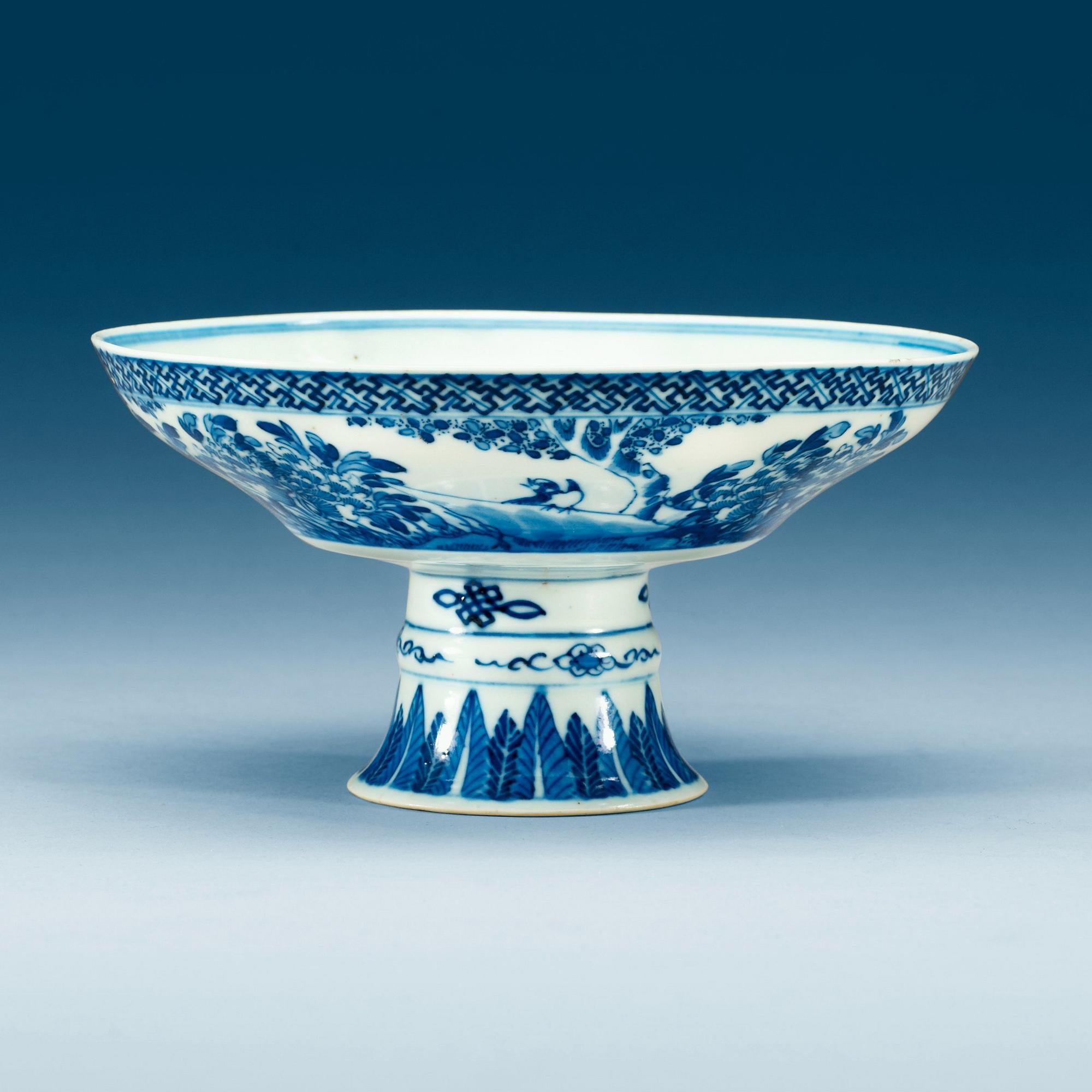 TAZZA, porslin. Sen Qing dynasti.