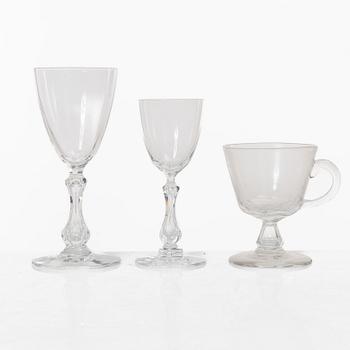 An 118-piece glass service, late 19th century.