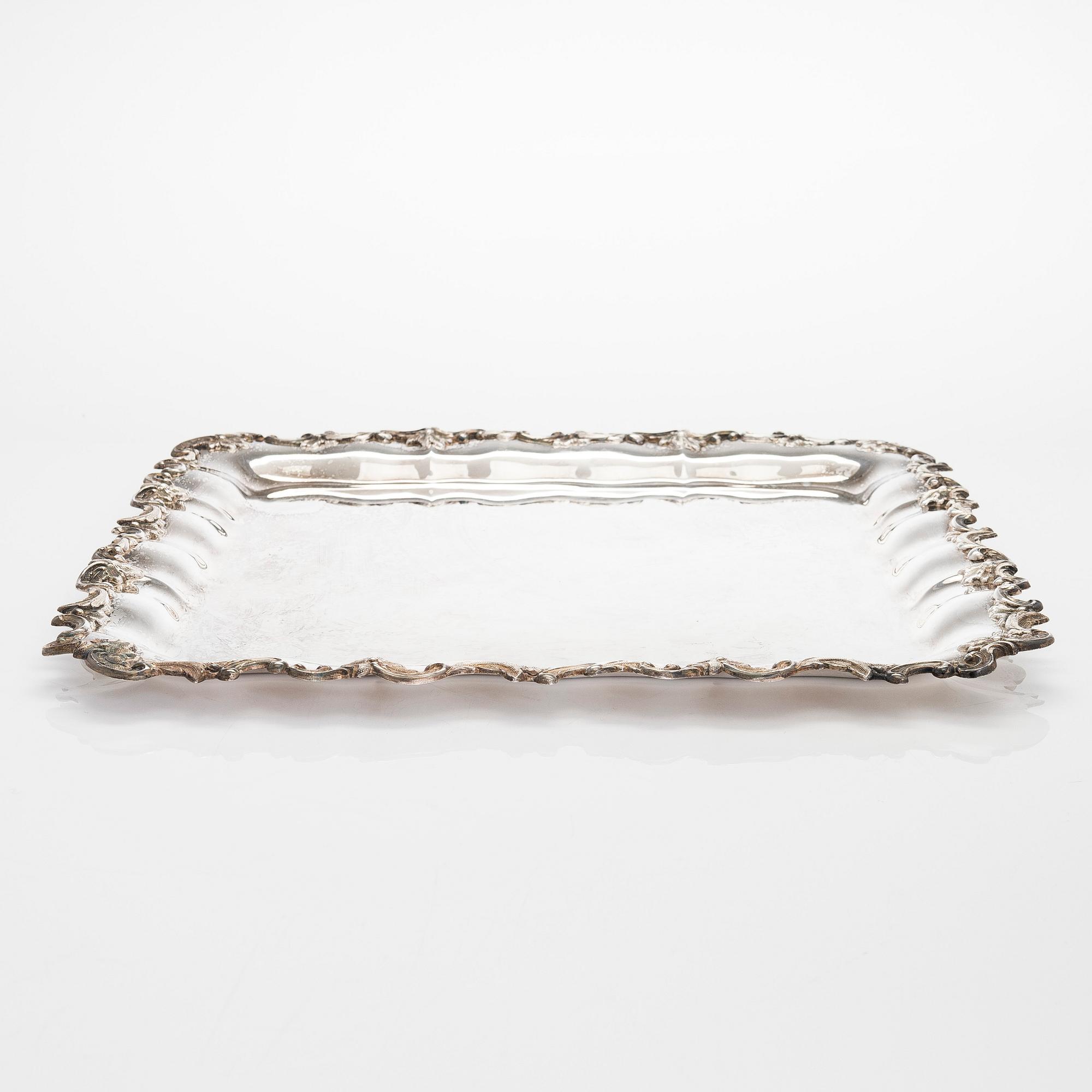 Bricka, silver, Kultakeskus, Tavastehus 1954.