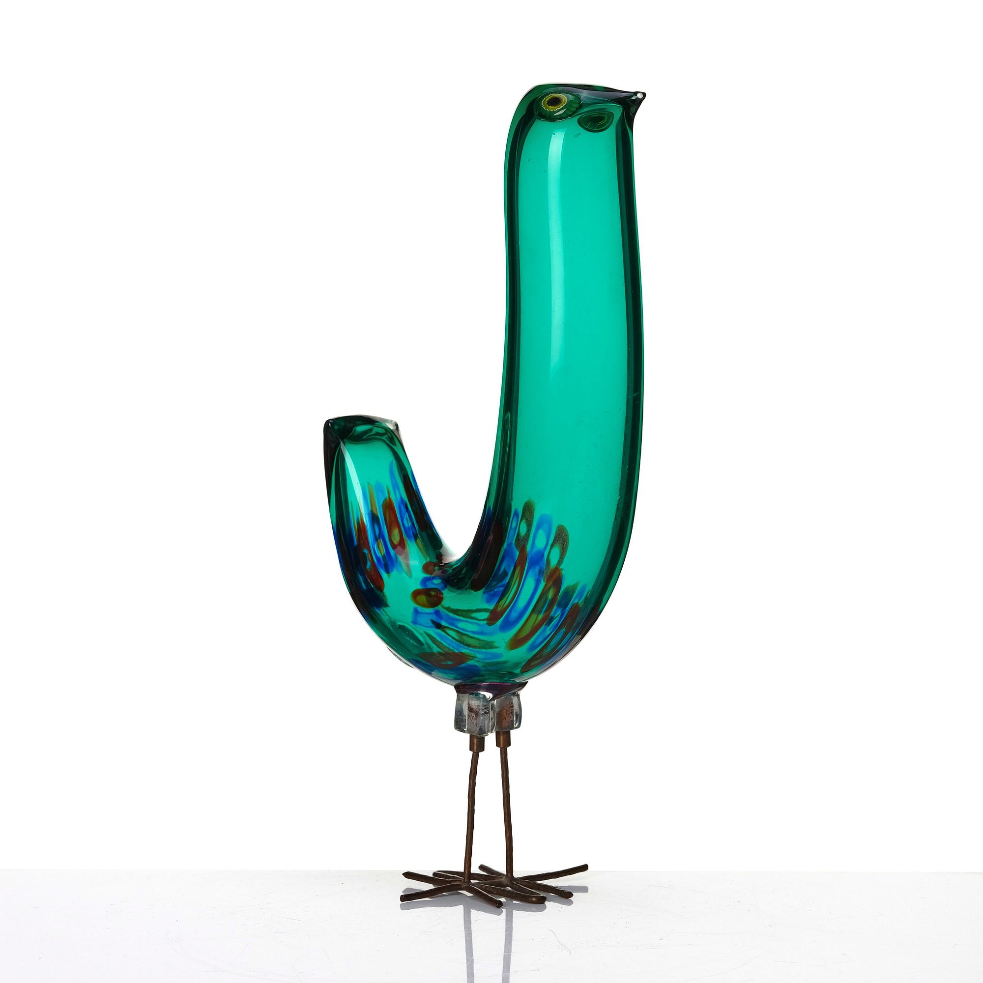 Alessandro Pianon, a 'Pulcino' glass sculpture of a bird, Vistosi, Italy 1960s.