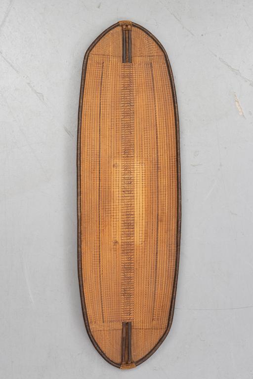 A rattan shield, Mongo-Ngandu, DRC, early 20th Century.