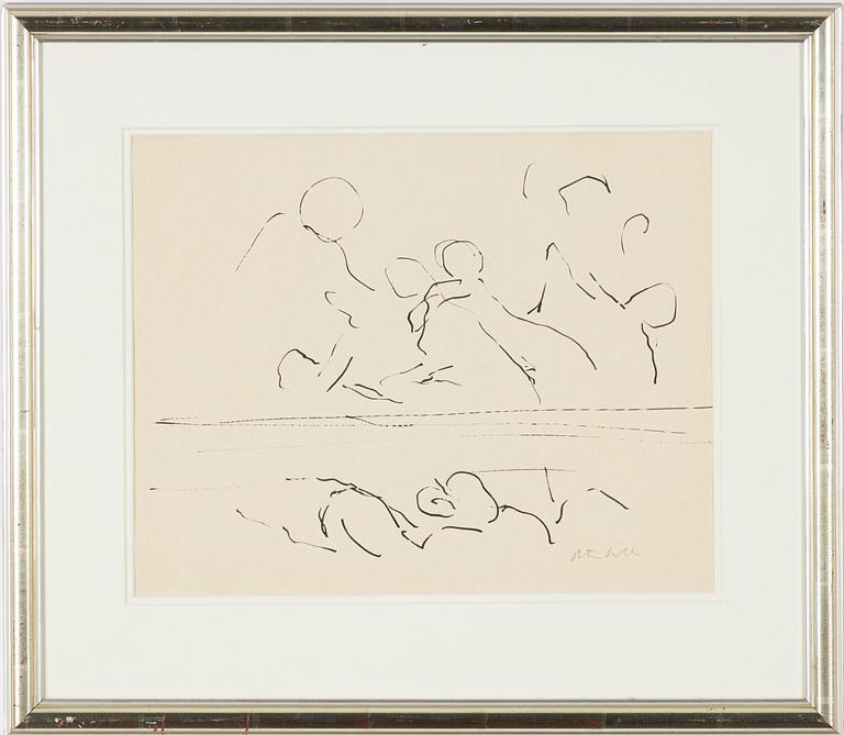 Peter Dahl, figurative scene.