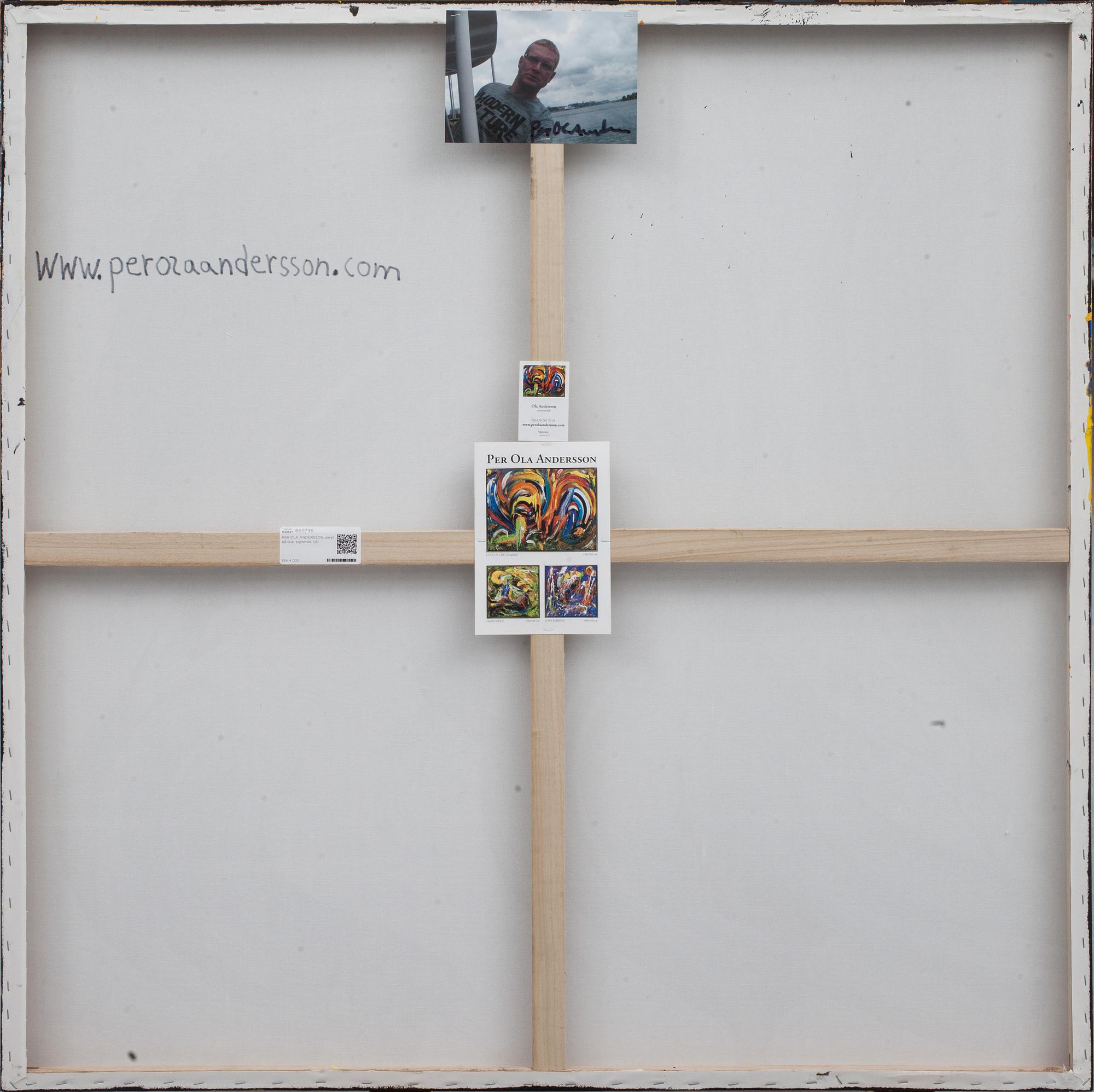 PER OLA ANDERSSON, akryl på duk, signerad.