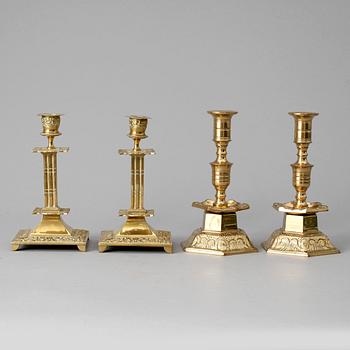 LJUSSTAKAR, 2+2, malm, 1900-tal.