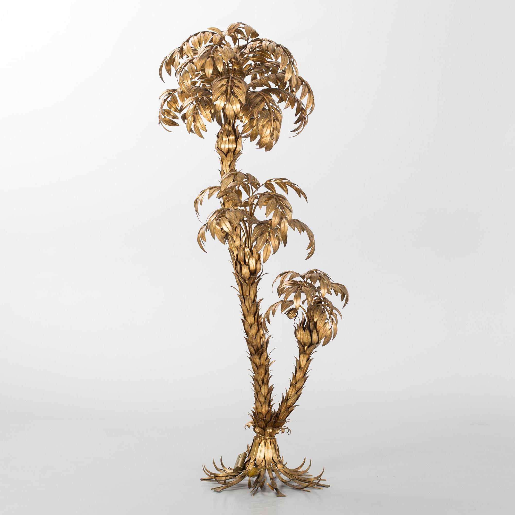 GOLVLAMPA i form av palm, Tyskland, 1970-tal.