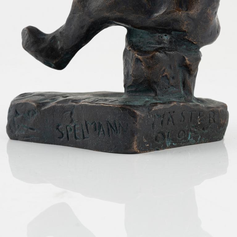 Bror Marklund, skulptur, brons, signerad BM, höjd 18 cm.