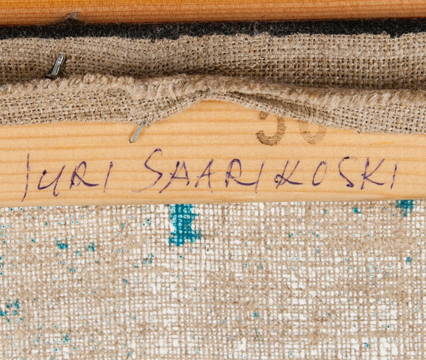 JURI SAARIKOSKI, öljy ja mehiläisvaha kankaalle, a tergo signeerattu ja päivätty 2005.