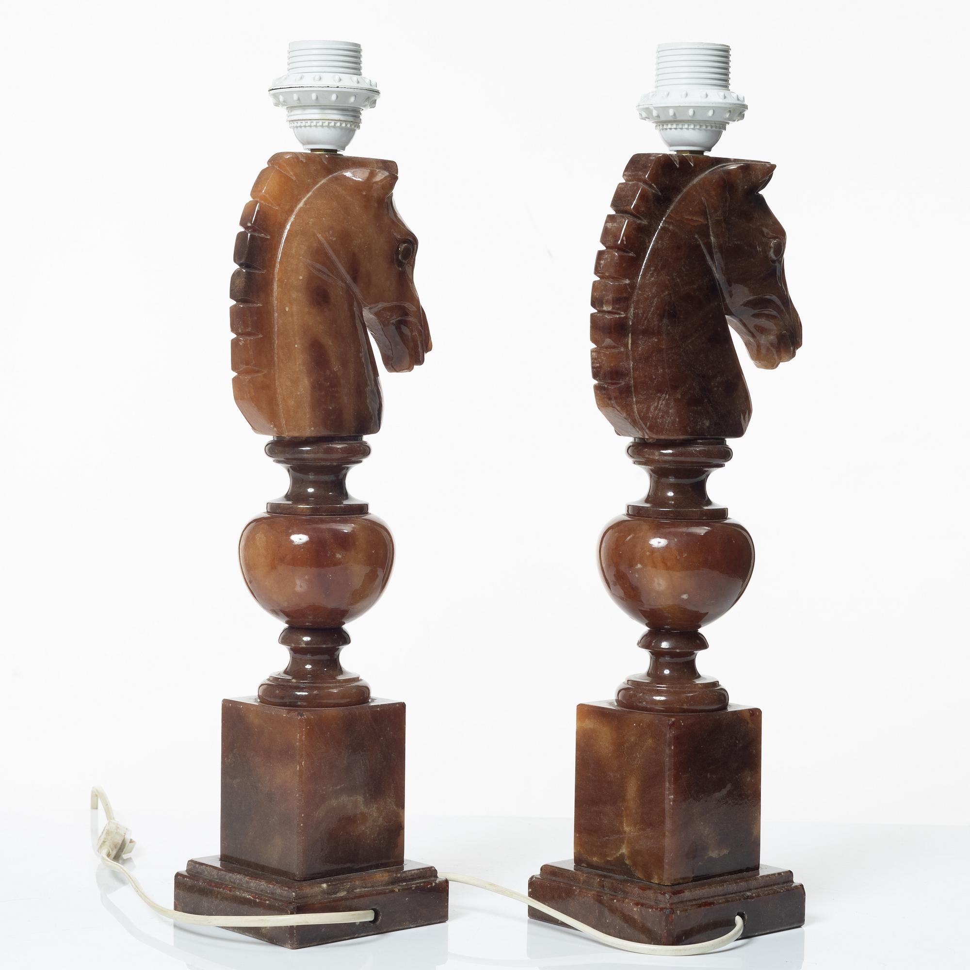 Bordslampor, ett par, Italien, 1970-tal.