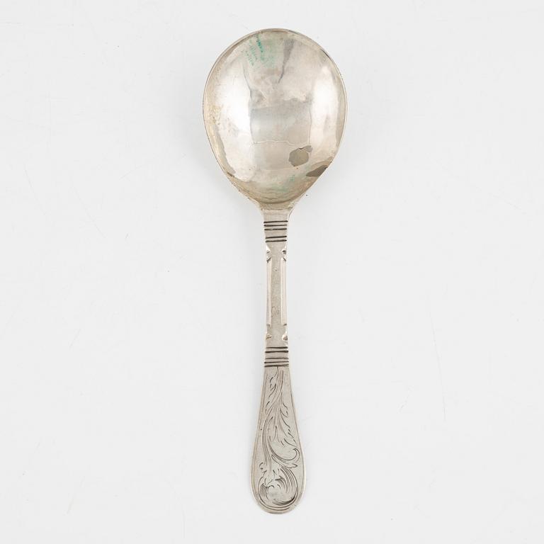 Abraham Messing, supsked, silver, Bergen, Norge 1723.