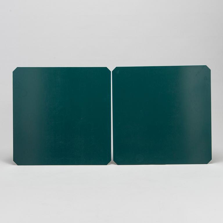 Eliel Saarinen, furniture, 5 pieces, "Blue suite" for Adelta, Finland 1980s.