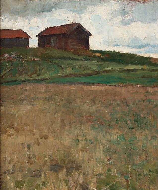 Bruno Liljefors, Landscape from Kvarnbo, Uppland, Sweden.