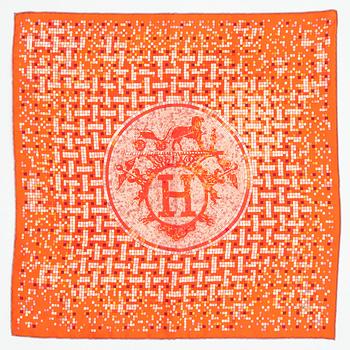 819. HERMÈS, två stycken näsdukar.