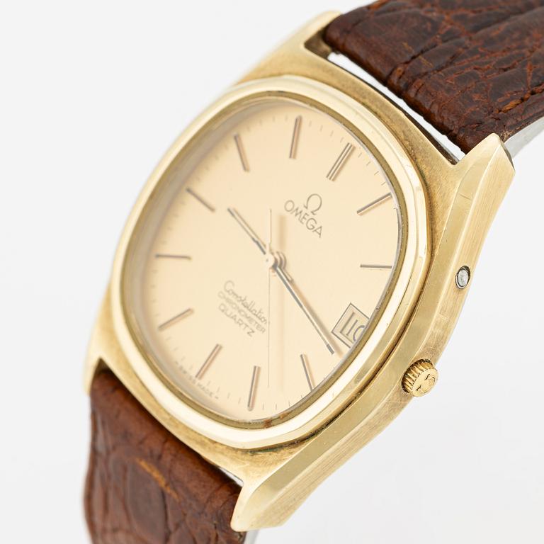 Omega, Constellation, Chronometer, armbandsur, 34 x 34 (40) mm.