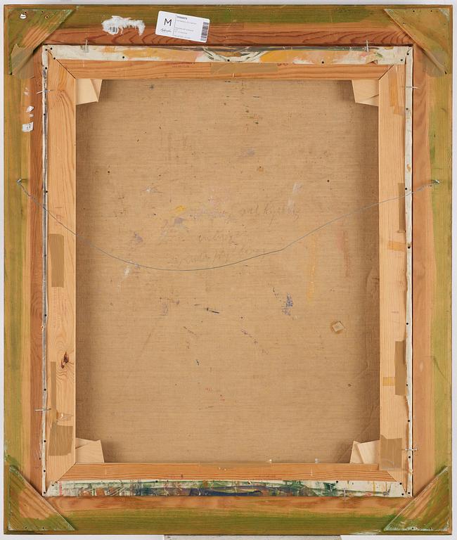 Carl Kylberg, Self-portrait with palette.