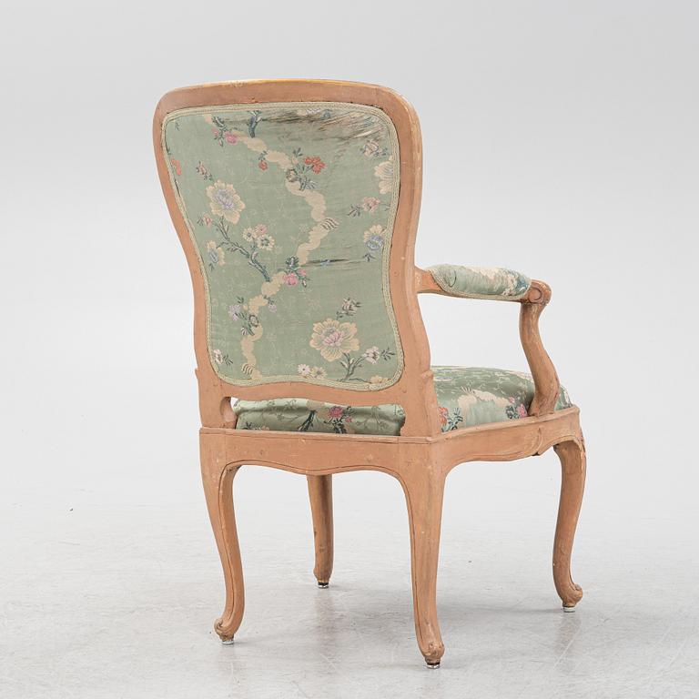 Armchair, Rococo 18th century.