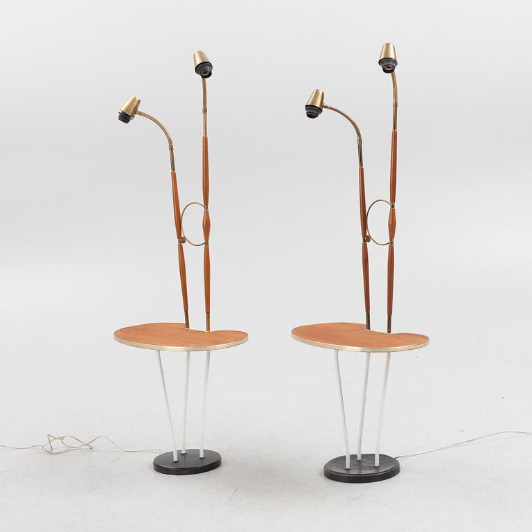 A pair of 1950's floor lamps.