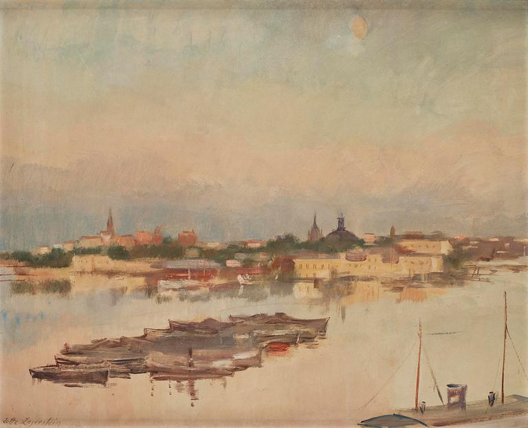 Lotte Laserstein, View towards Skeppsholmen, Stockholm.