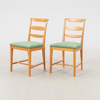 Carl Malmsten, a pair of pine chairs from the latter part of the 20th century.