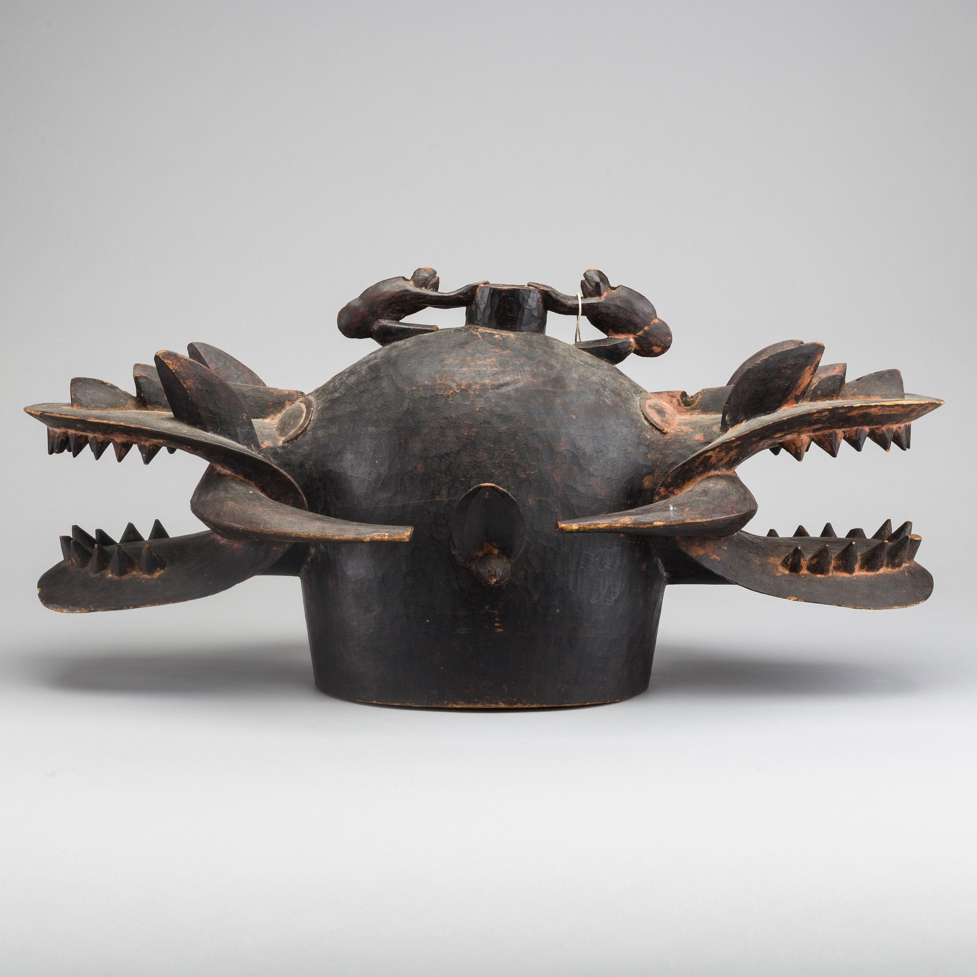 SENUFO, Kponiugo Firespitter double helmet, Ivory Coast.