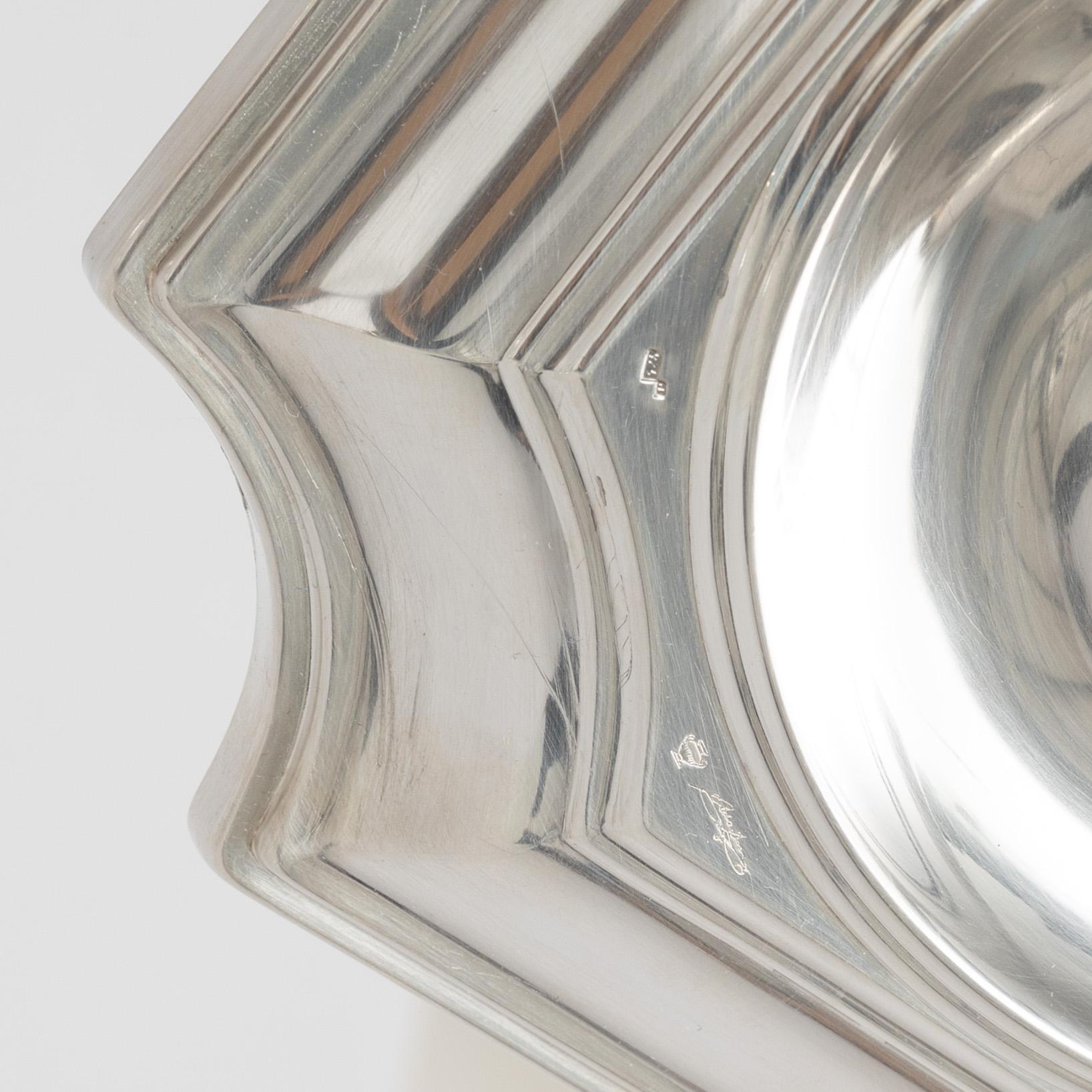 Pedro Duran, a pair of Baroque style sterling silver candle sticks, Spain.