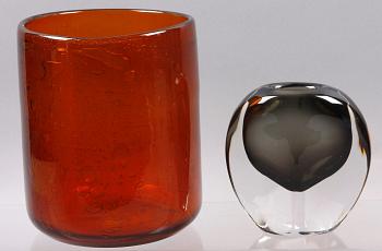 VASER, glas, 3 st, sekelskiftet 1900/2000-tal.