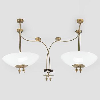 Paavo Tynell, Chandelier, for Taito. Made to order 1950.