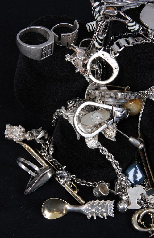 PARTI SILVER, 68 delar, ca 970 g.