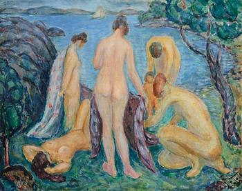 506C. Edward Hald, Bathing women.