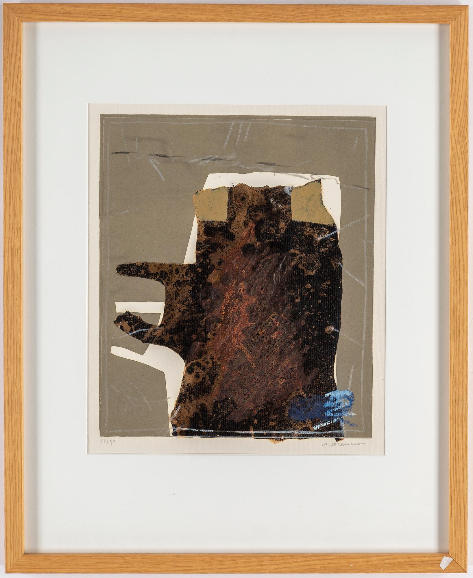 JAMES COIGNARD, etching with carborundum, signed J. Coignard and numbered 85/90 in pencil.