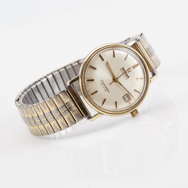 ARMBANDSUR, guld på stål, Omega Automatic, Seamaster de Ville.