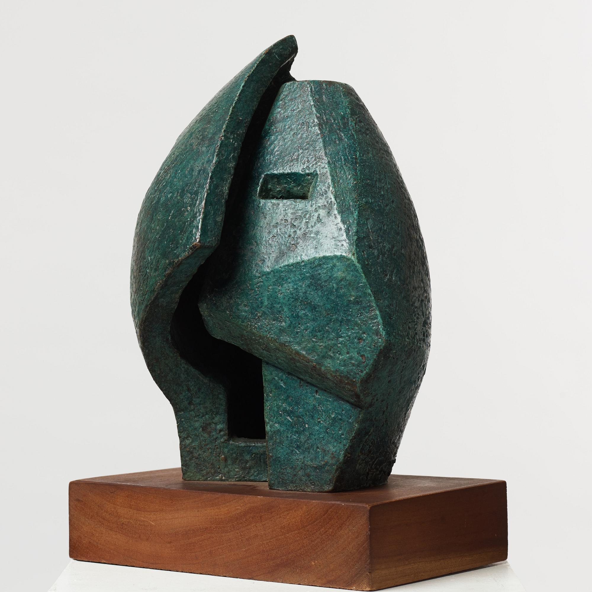 Kathe Lipin, skulptur, brons, signerad K Lipin,