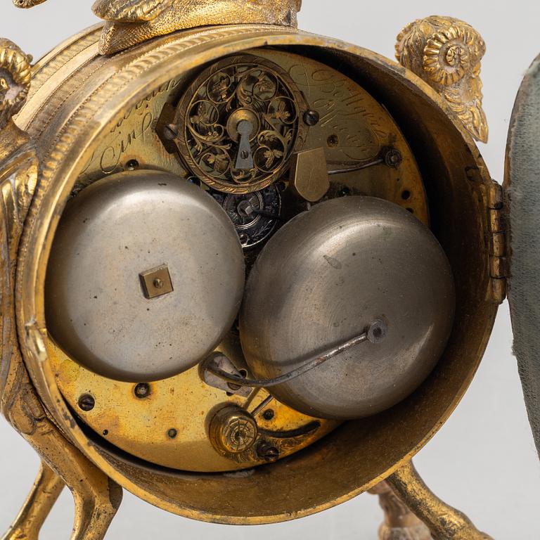 An Austrian Empire ormolu 'pendule d'officer", Vienna, circa 1800.