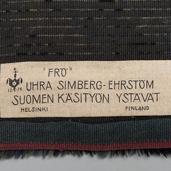 Uhra-Beata Simberg-Ehrström, rya för Finska Handarbetes Vänner. Ca 170 x 116 cm.