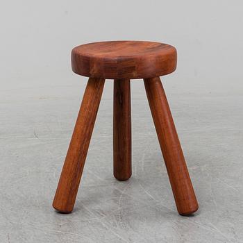 INGVAR HILDINGSSON, a jatoba stool, signed IH.