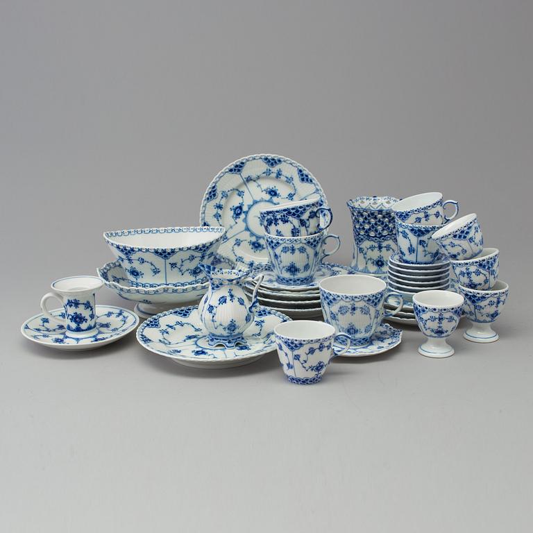 A 23 piece porcelain service from Royal Copenhagen, Denmark.